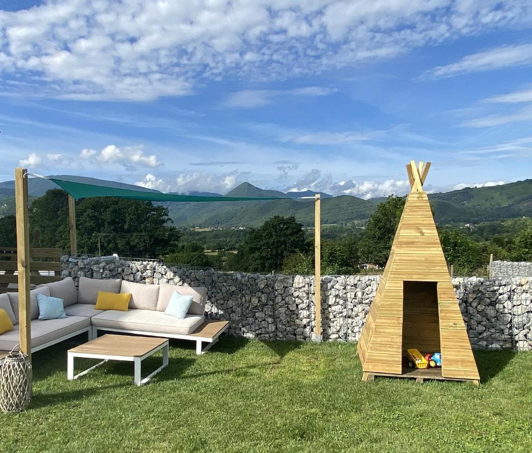 Villa Jacuzzi, Terrain De Petanque Et Aire De Jeux Vue Sur Les Pyrenees Seilhan Dış mekan fotoğraf